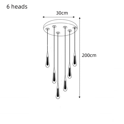 Modern Crystal Chandelier Staircase Chandelier
