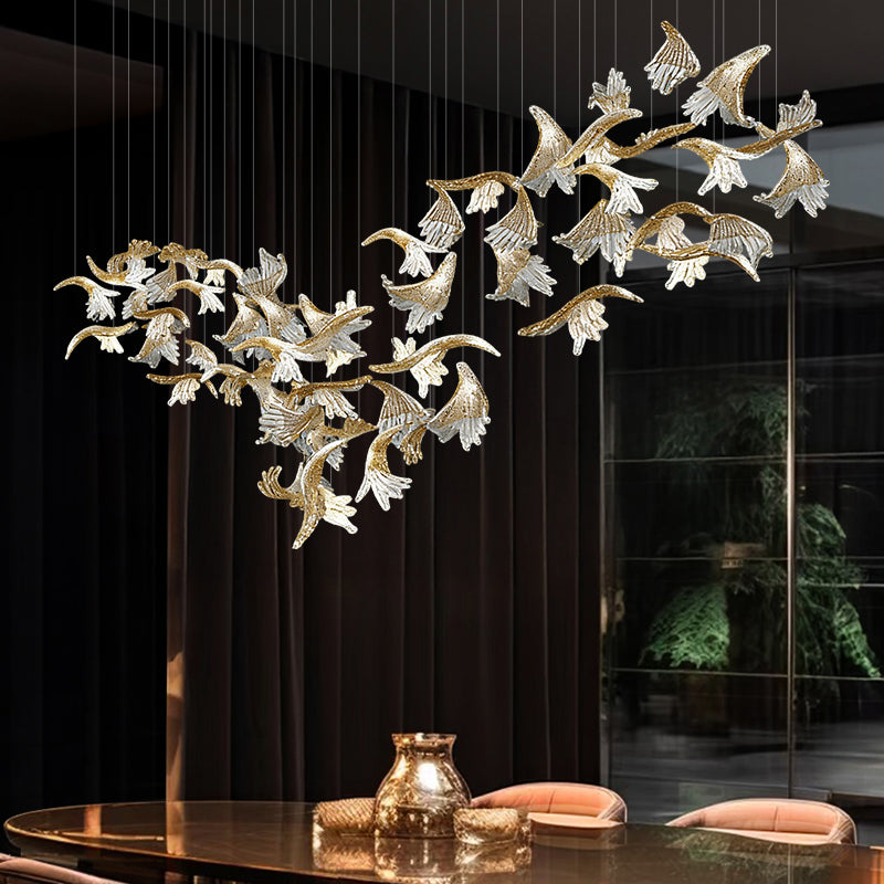 Modern Luxury Led Pendent Light Kitchen Dining Chandeliers Kitchen Island Dining Room Glass Pendant Light