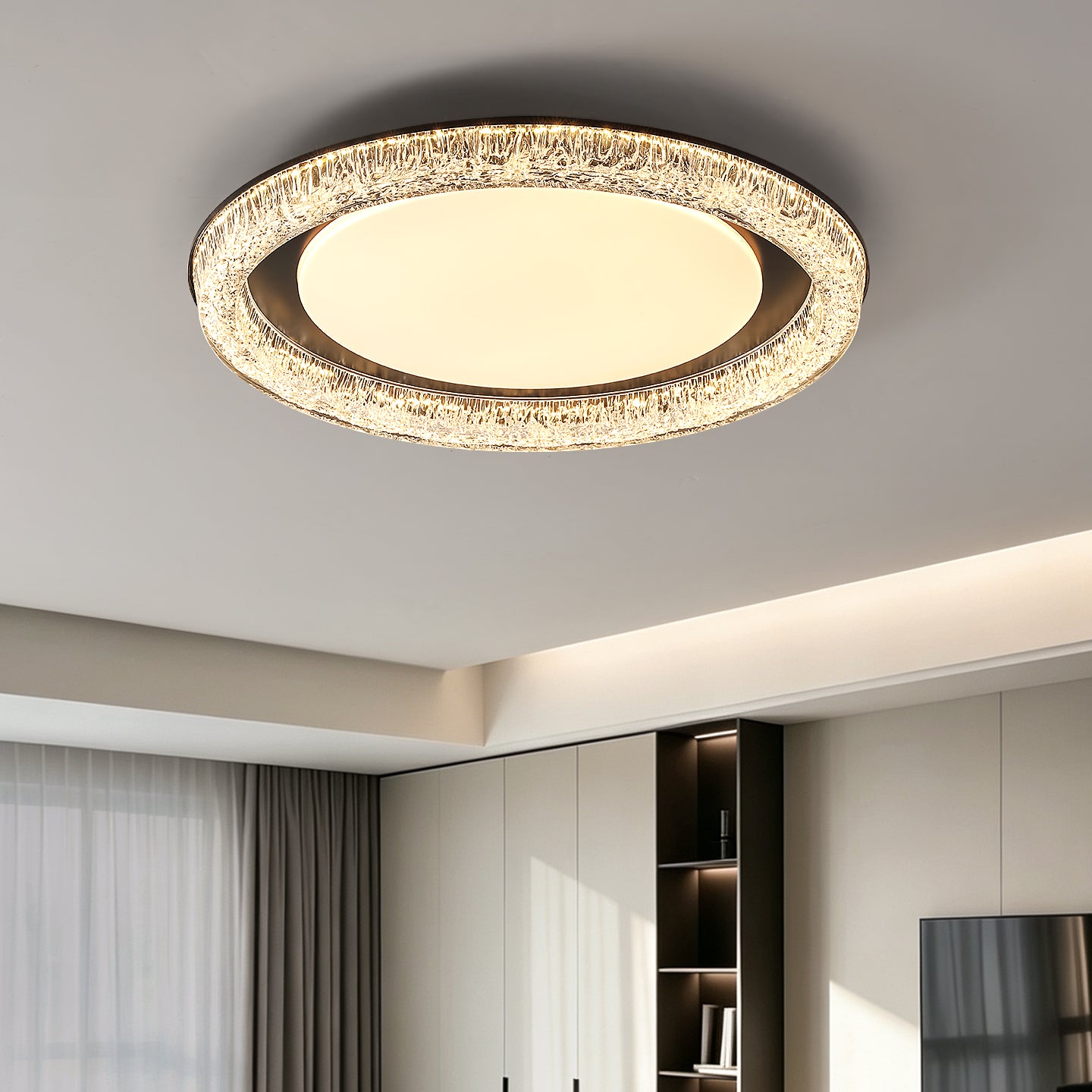 New Design Round Glass LED Ceiling Lamp