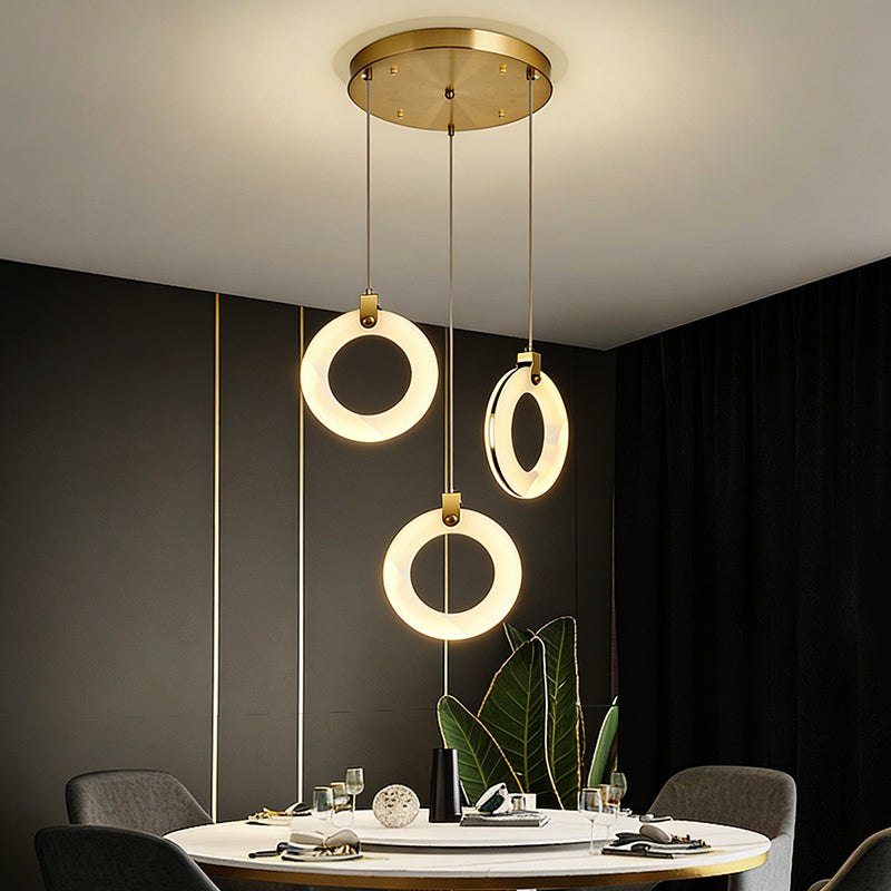 Stair Chandelier Nordic Minimalist Marble Staircase Pendant Light Villa Staircase High Ceiling Chandelier Luxury Lighting