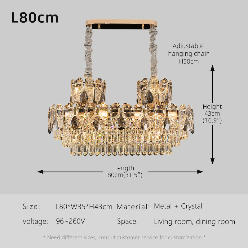 Luxury Crystal Living room minimalist Chandelier