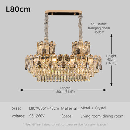 Luxury Crystal Living room minimalist Chandelier