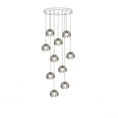 Modern Crystal Chandelier Loft Pendant Light