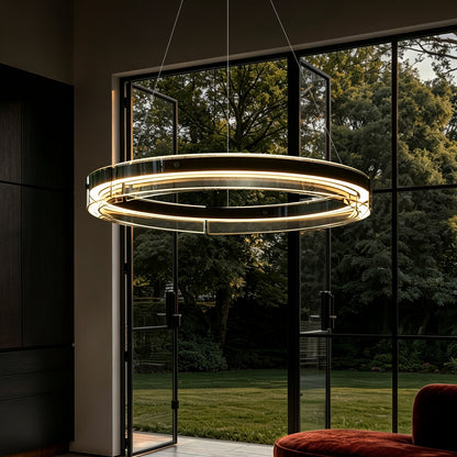 Modern Living Room Villa Dining Room Ring Chandelier