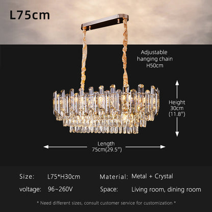 Luxury Crystal LED Living Room Nordic Design Chandelier