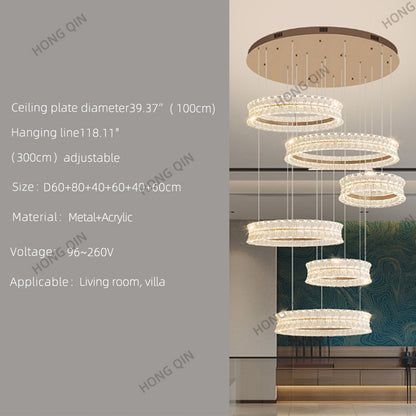 Luxury Living Room Villa Kitchen Island Chandelier