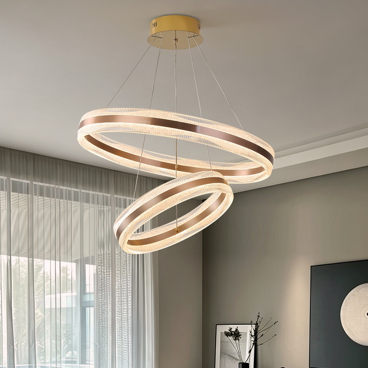 Modern Luxury Simple Circular Pendant Lamp