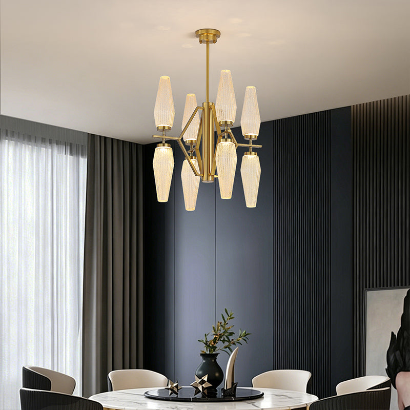 Modern Dining Room Chandelier Villa Living Room Kitchen Pendant Light Designer Creative Glass Luxury Living Room Chandelier
