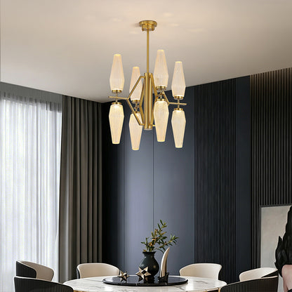 Modern Dining Room Chandelier Villa Living Room Kitchen Pendant Light Designer Creative Glass Luxury Living Room Chandelier
