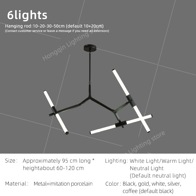 Nordic LED Tree Branch Pendant Lamp Dining Room LED Chandelier Over the Table Living Room Luxury Glass Pendant Light