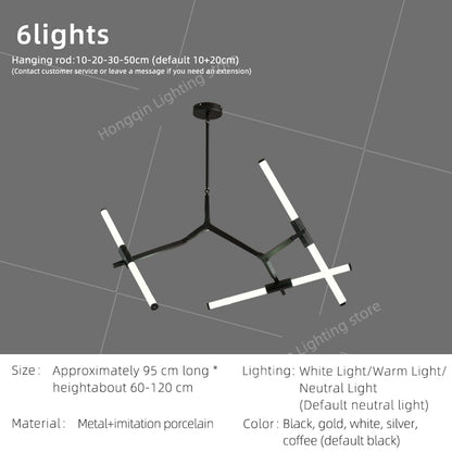 Nordic LED Tree Branch Pendant Lamp Dining Room LED Chandelier Over the Table Living Room Luxury Glass Pendant Light