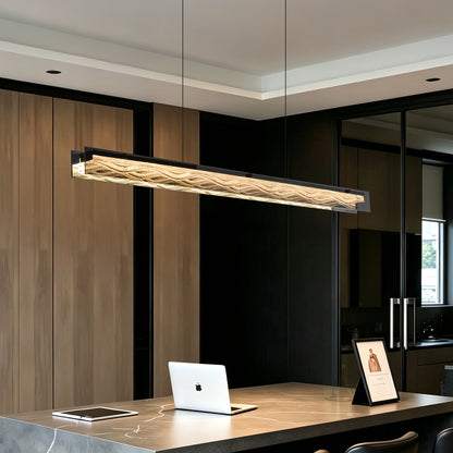 Modern Minimalist Linear Dining Room Pendant Light