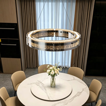 Luxury Rings LED Suspension Chandelier