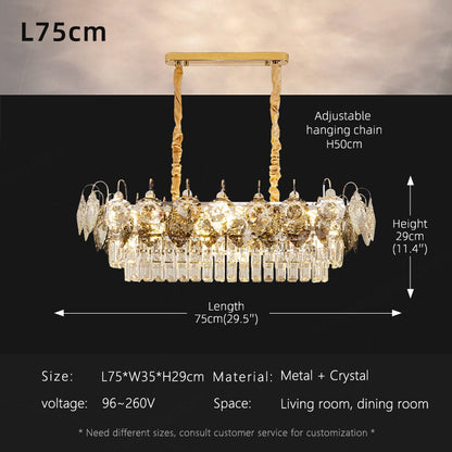Luxury Crystal Living Room LED Chandelier