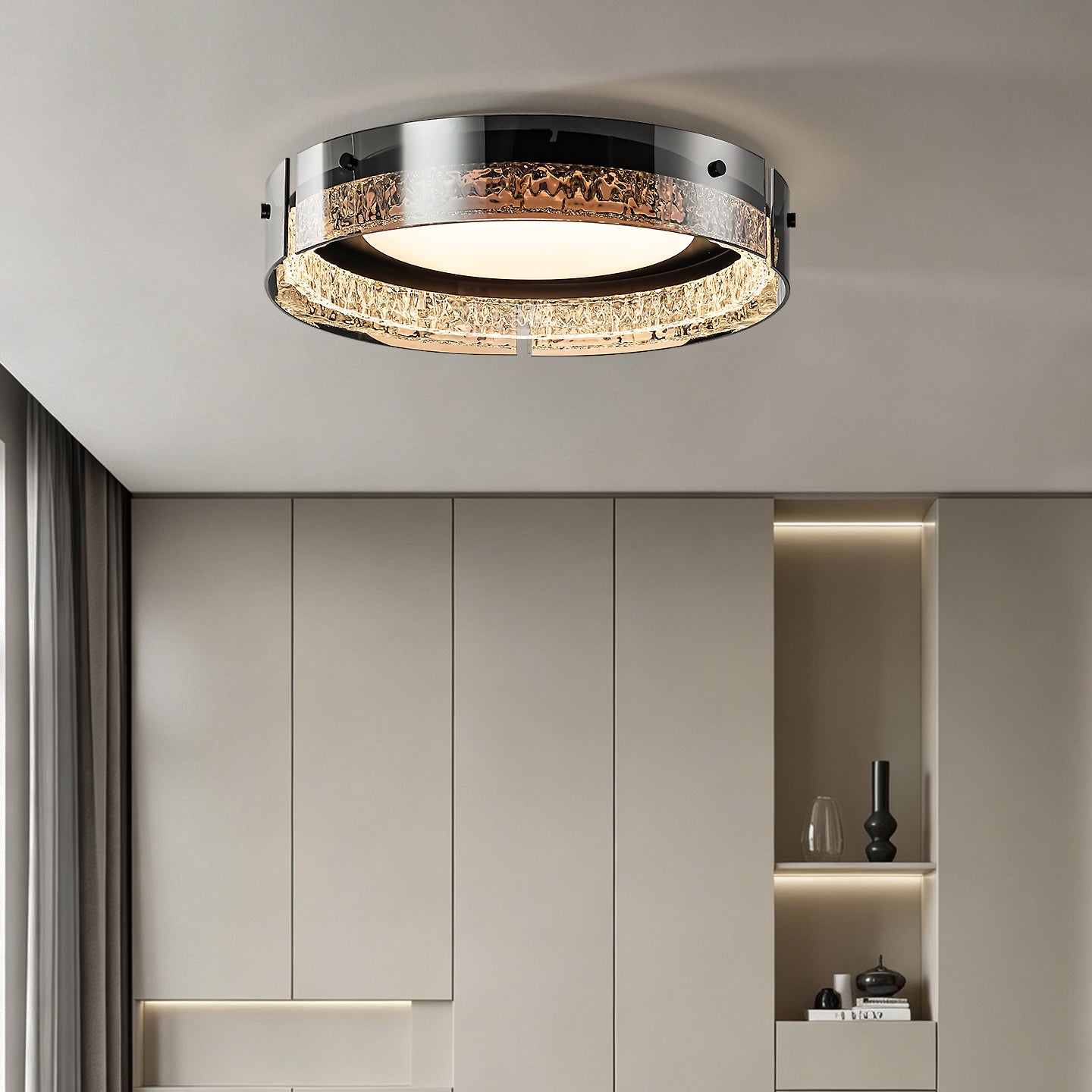 Modern Luxury Round Flush Mount Ceiling Light