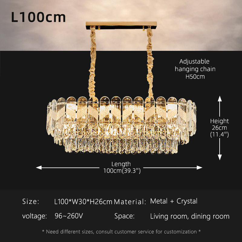 Luxury Living Room LED Crystal Ceiling Chandelier