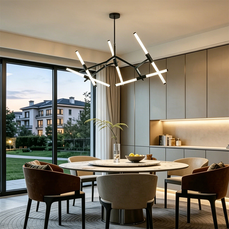 Nordic LED Tree Branch Pendant Lamp Dining Room LED Chandelier Over the Table Living Room Luxury Glass Pendant Light