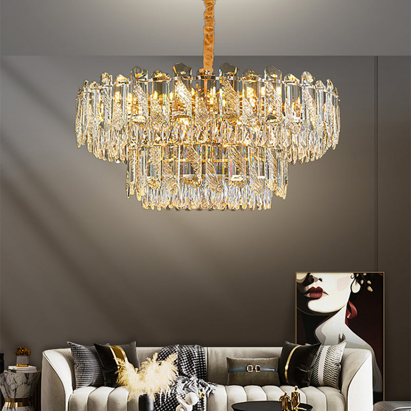 Modern Led Living Room Ceiling Dining Room Crystal Hanging Lamp