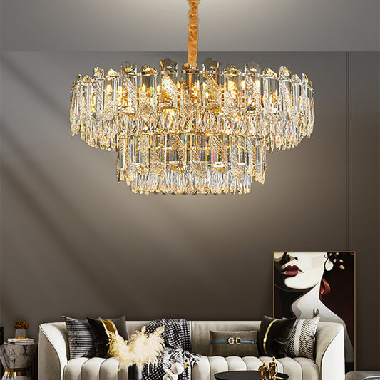 Modern Led Living Room Ceiling Dining Room Crystal Hanging Lamp
