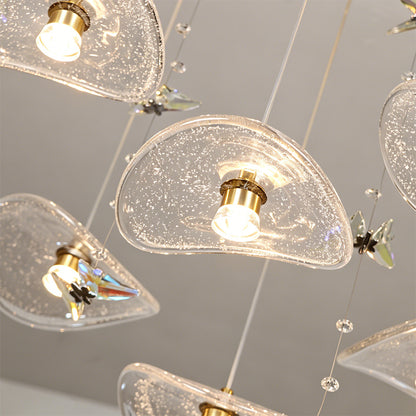 Restaurant Pendant Light Modern Luxury Dining Table bar Counter Kitchen Lotus Leaf Design Artistic Pendant Light Above