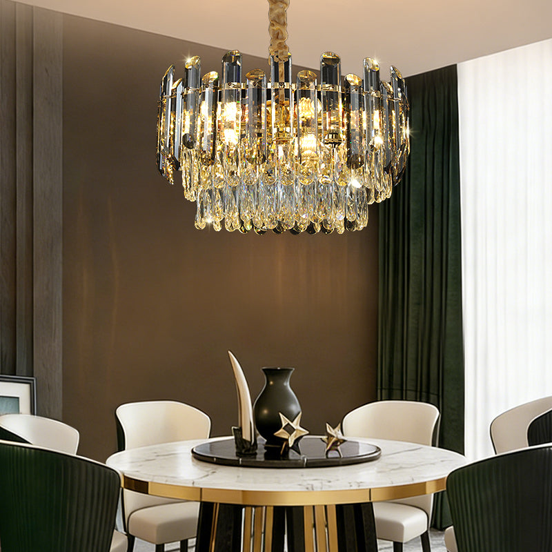 Luxury Crystal LED Living Room Nordic Design Chandelier