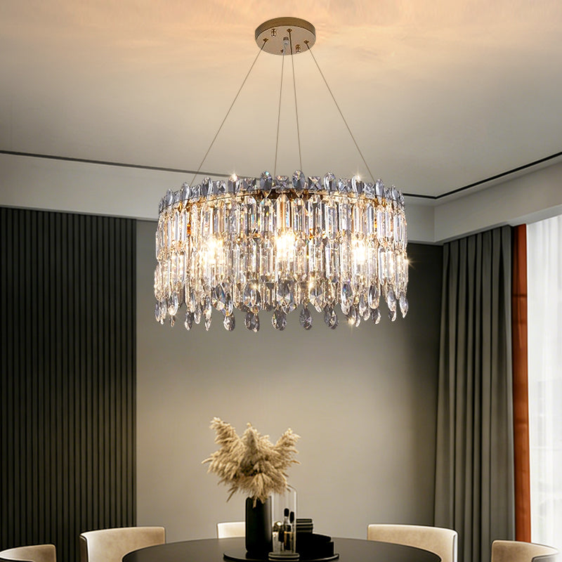 Luxury Villa Living Room Crystal High-end Hanging Chandelier