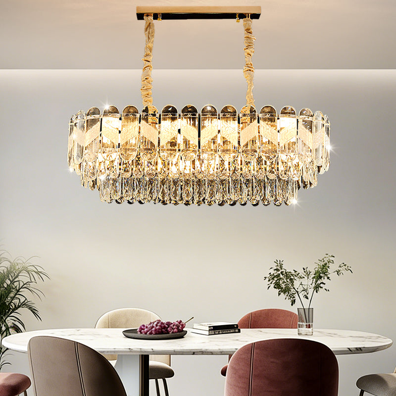 Luxury Living Room LED Crystal Ceiling Chandelier