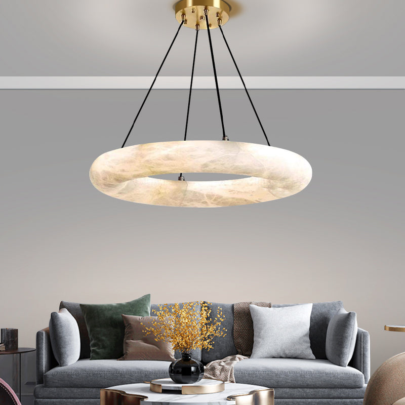 Modern Minimalist Marble Living Room Chandelier