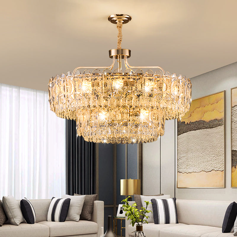 Luxury Villa Living Room Crystal Chandelier