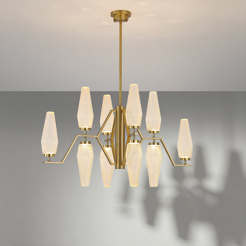 Modern Dining Room Chandelier Villa Living Room Kitchen Pendant Light Designer Creative Glass Luxury Living Room Chandelier