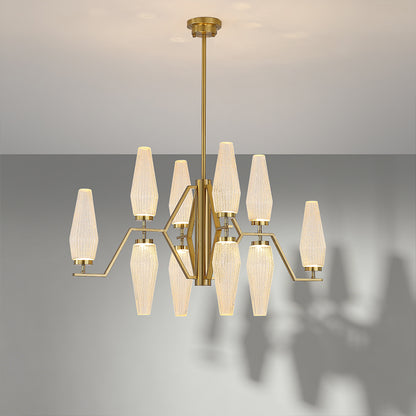 Modern Dining Room Chandelier Villa Living Room Kitchen Pendant Light Designer Creative Glass Luxury Living Room Chandelier