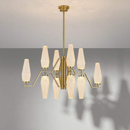Modern Dining Room Chandelier Villa Living Room Kitchen Pendant Light Designer Creative Glass Luxury Living Room Chandelier