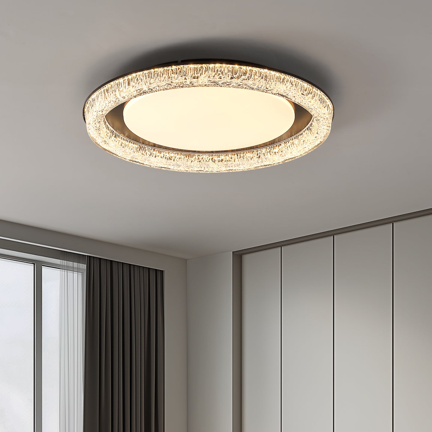 New Design Round Glass LED Ceiling Lamp