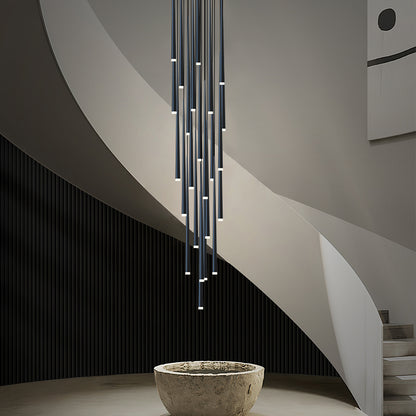 Nordic Minimalist Black Conical LED Pendant Light