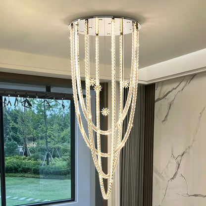 Luxury Villa Duplex Loft Hall High Ceiling Chandelier