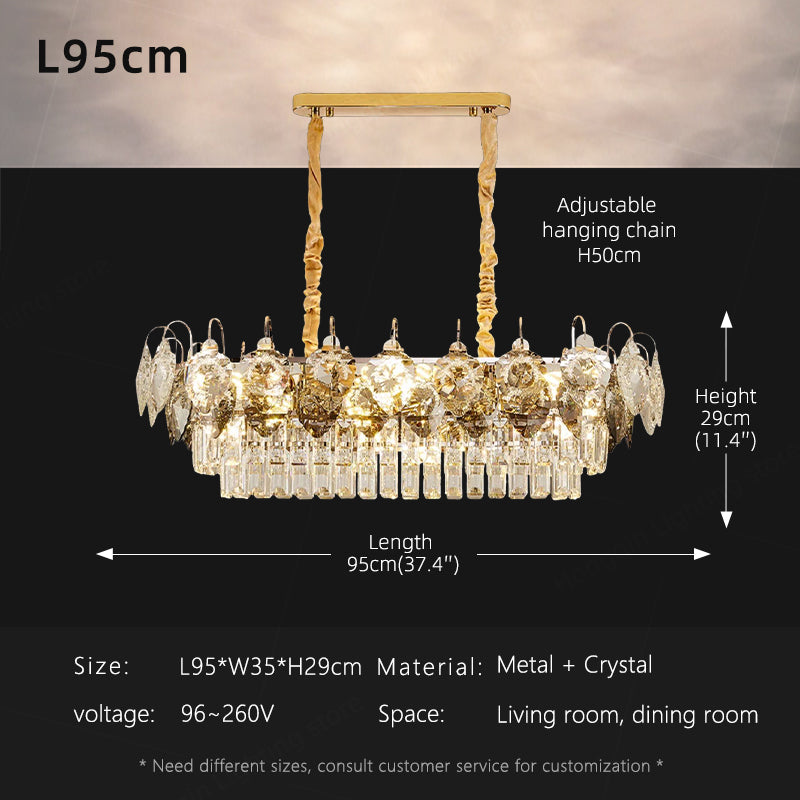 Luxury Crystal Living Room LED Chandelier
