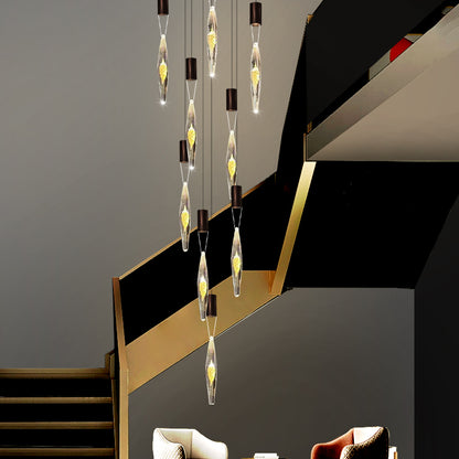 Modern Luxury Staircase LED Chandelier