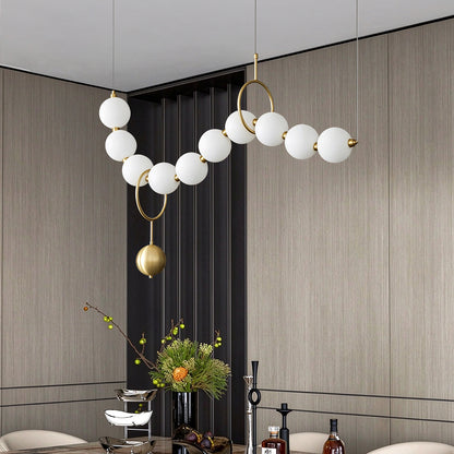 Modern Dining Room Kitchen Long ball Chandelier