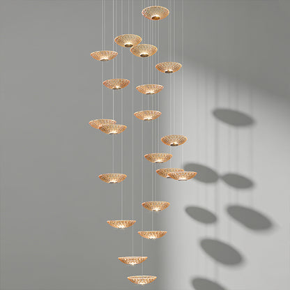 Modern LED Stair Designer Glass Pendant Light