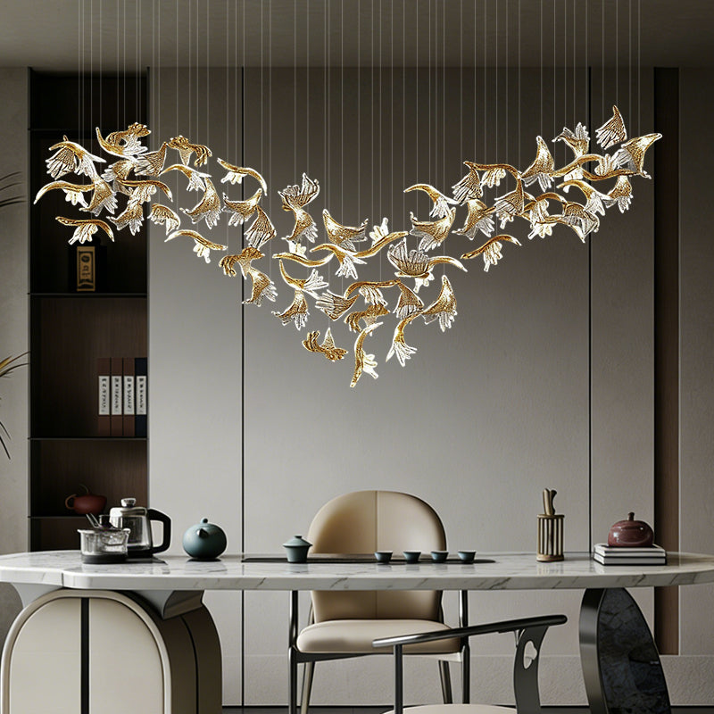 Modern Luxury Led Pendent Light Kitchen Dining Chandeliers Kitchen Island Dining Room Glass Pendant Light