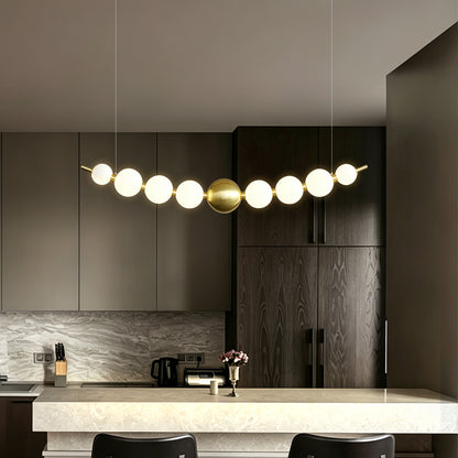 Modern Long Dining Room Kitchen ball Chandelier