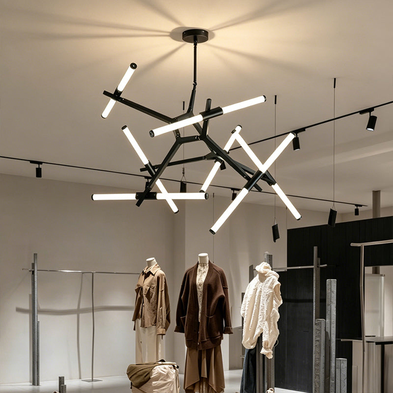 Nordic LED Tree Branch Pendant Lamp Dining Room LED Chandelier Over the Table Living Room Luxury Glass Pendant Light