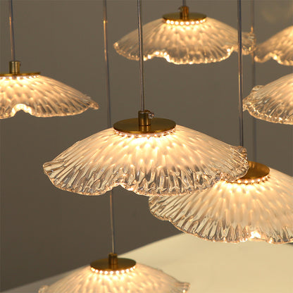 Modern Luxury Glass Chandelier Art Dining Room Island Bar Pendant Lamp Kitchen High Ceiling Hanging Lights