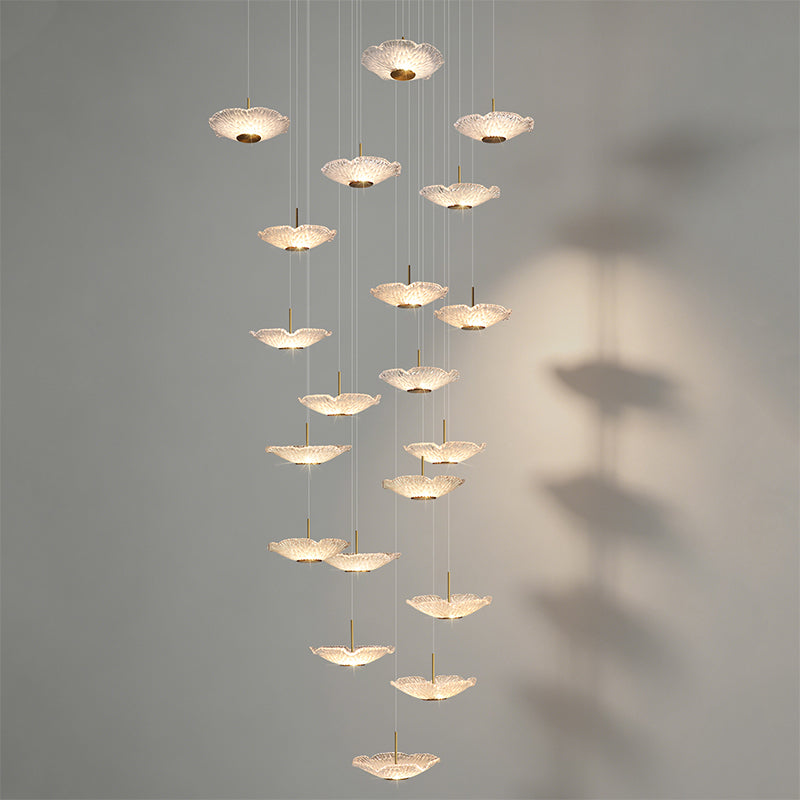 Modern luxury High Ceiling Stair Chandelier
