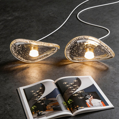 Indoor Rotating Staircase Hanging Lights Nordic Minimalist Villa Staircase Glass High Ceiling Chandelier Luxury Lighting