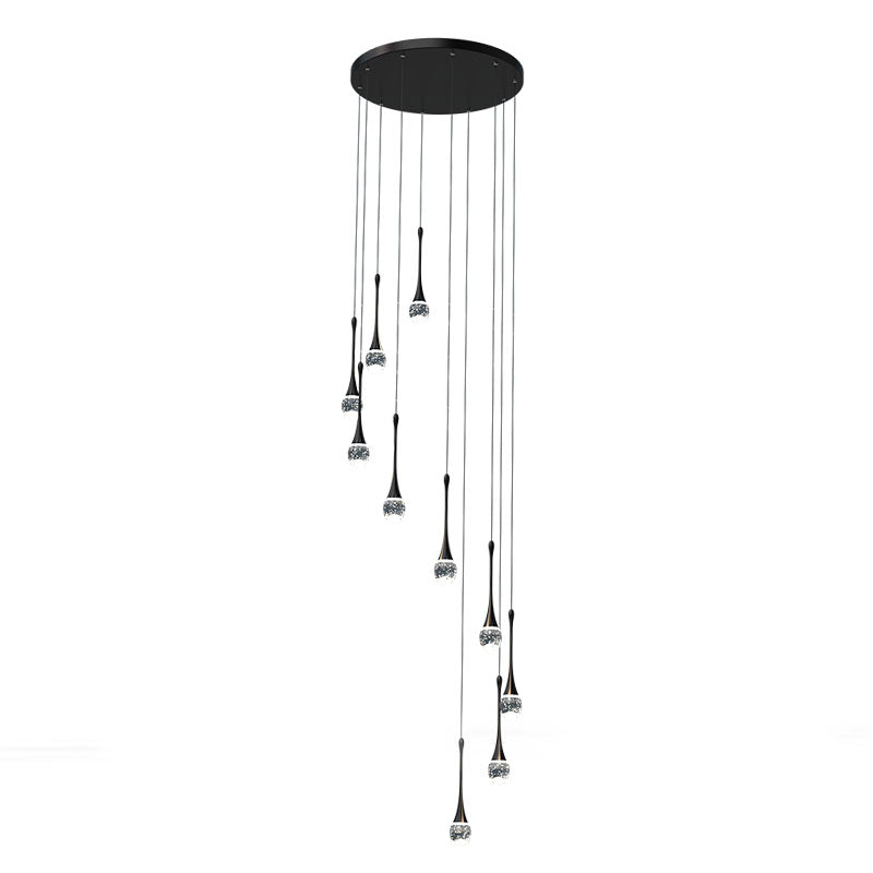 Staircase Long Villa Hote Luxury LED Chandelier