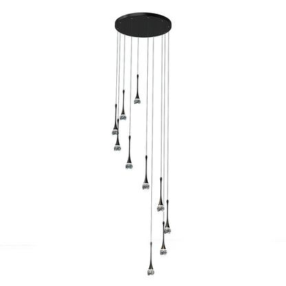 Staircase Long Villa Hote Luxury LED Chandelier