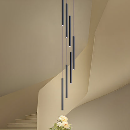 Modern LED Stair Pendant Light Villa Duplex Ceiling Hanging Lamps