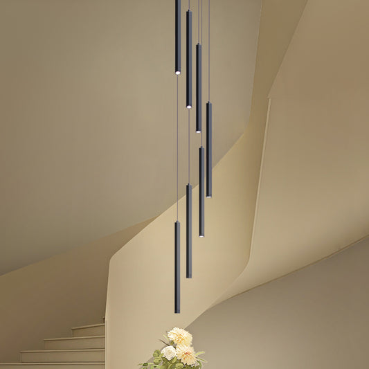 Modern LED Stair Pendant Light Villa Duplex Ceiling Hanging Lamps
