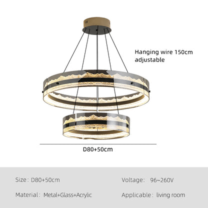 Luxury Ring Living Room Chandelier